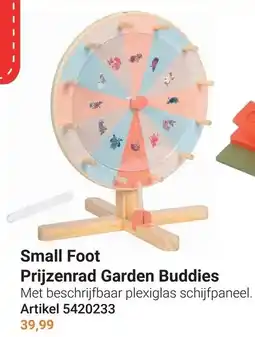 Lobbes Small Foot Prijzenrad Garden Buddies aanbieding