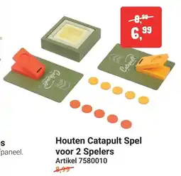 Lobbes Houten Catapult Spel voor 2 Spelers aanbieding