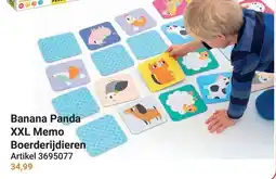 Lobbes Banana Panda XXL Memo Boerderijdieren aanbieding