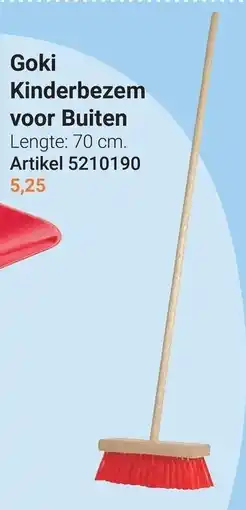 Lobbes Goki Kinderbezem voor Buiten aanbieding