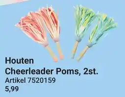 Lobbes Houten Cheerleader Poms aanbieding