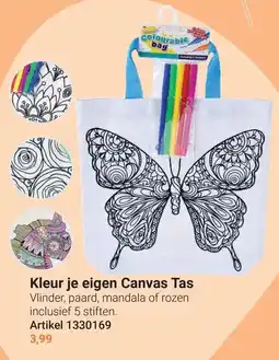 Lobbes Kleur Je Eigen Canvas Tas aanbieding
