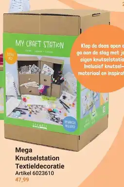 Lobbes Mega Knutselstation Textieldecoratie aanbieding