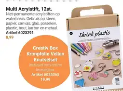 Lobbes Creativ Box Krimpfolie Vellen Knutselset aanbieding