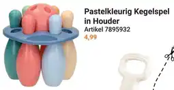 Lobbes Pastelkleurig Kegelsp in Houder aanbieding