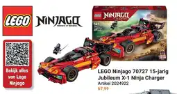 Lobbes Lego Ninjago 70727 15-jarig Jubileum X-1 Ninja Charger aanbieding
