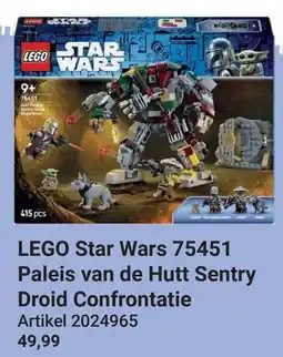 Lobbes Lego Star Wars 75451 Paleis van de Hutt Sentry Droid Confrontatie aanbieding