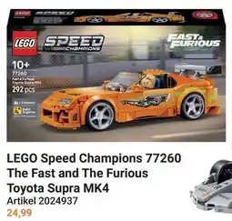 Lobbes Lego Speed Champions 77260 The Fast and The Furious Toyota Supra MK4 aanbieding
