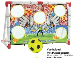 Lobbes Voetbaldoel met Puntenscherm aanbieding
