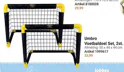 Lobbes Umbro Voetbaldoel Set, 2st. aanbieding