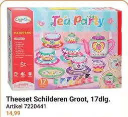 Lobbes Theeset Schilderen Groot aanbieding