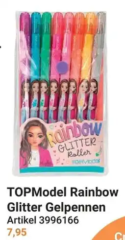 Lobbes Top Model Rainbow Glitter Gelpennen aanbieding