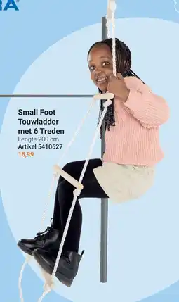 Lobbes Small Foot Touwladder met 6 Treden aanbieding