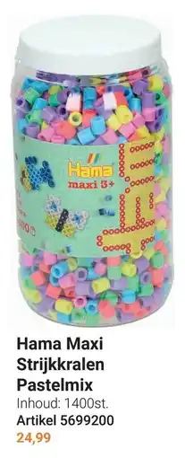 Lobbes Hama Maxi Strijkkralen Pastelmix aanbieding