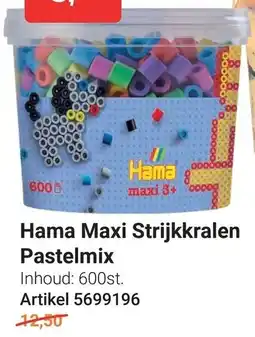 Lobbes Hama Maxi Strijkkralen Pastelmix aanbieding