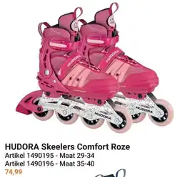 Lobbes Hudora Skeelers Comfort Roze aanbieding
