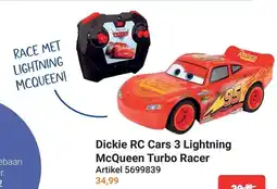 Lobbes Dickie RC Cars 3 Lightning McQueen Turbo Racer aanbieding