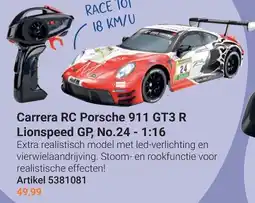 Lobbes Carrera RC Porsche 911 GT3 R Lionspeed GP, No.24 - 1:16 aanbieding