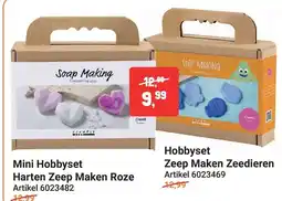 Lobbes Creativ Mini Hobbyset Harten Zeep Maken Roze aanbieding