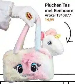 Lobbes Pluchen Tas met Eenhorn aanbieding