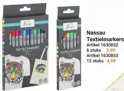 Lobbes Nassau Textiemarkers aanbieding