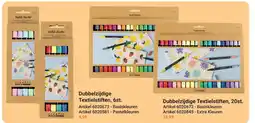 Lobbes Creativ Dubbelzijdige Textielstiften aanbieding