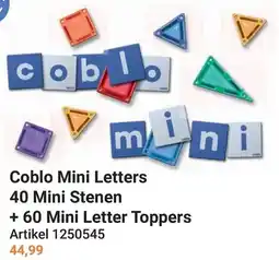 Lobbes Coblo Mini Letters 40 Mini Stenen + 60 Mini Letters Toppers aanbieding