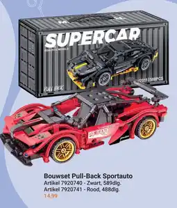 Lobbes Bouwset Pull-Back Sportauto aanbieding