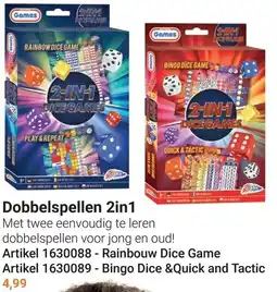 Lobbes Dobbelspellen 2in1 aanbieding