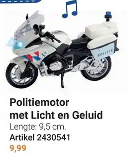 Lobbes Politiemotor met Licht en Geluid aanbieding