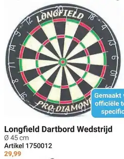 Lobbes Longfield dartbord wedstrijd aanbieding
