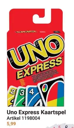 Lobbes uno express kaartspel aanbieding