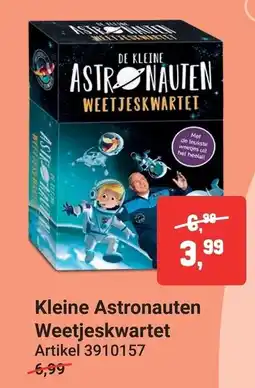 Lobbes Kleine Astronauten Weetjeskwartet aanbieding