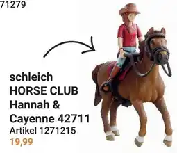 Lobbes schleich HORSE CLUB Hannah & Cayenne 42711 aanbieding