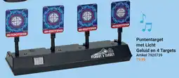 Lobbes Shoot a target Puntentarget met Licht Geluid en 4 Targets aanbieding