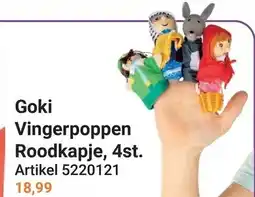Lobbes Goki Vingerpoppen Roodkapje aanbieding