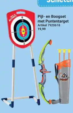 Lobbes Super Archery Pijl en Boogset met Puntentarget aanbieding