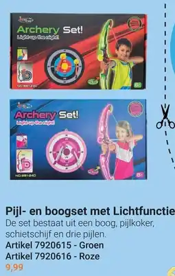 Lobbes Pijl en boogset met Lichtfunctie aanbieding