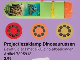 Lobbes Projectiezaklamp Dinosaurussen aanbieding