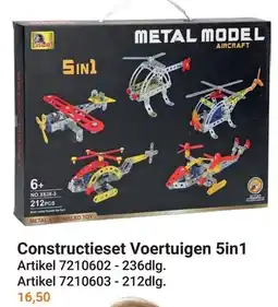 Lobbes Rco constructieset voertuigen 5in1 aanbieding