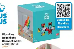 Lobbes Plus-Plus Regenboog Bouwset aanbieding