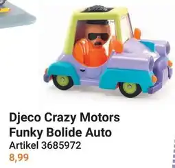 Lobbes Djeco Crazy Motors Funky Bolide Auto aanbieding