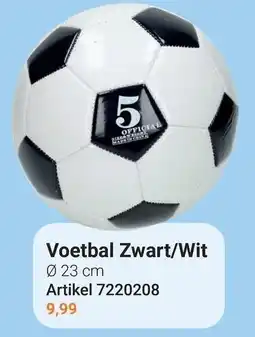 Lobbes Voetbal Zwart/Wit aanbieding
