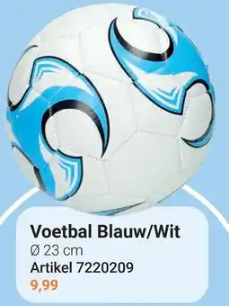 Lobbes Voetbal Blauw/Wit aanbieding
