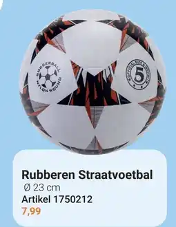 Lobbes Boccerball Rubberen Straatvoetbal aanbieding