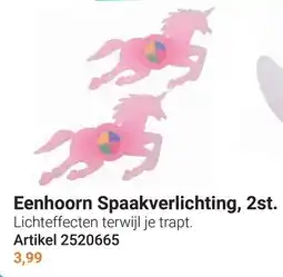 Lobbes Eenhoorn Spaakverlichting aanbieding