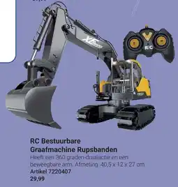 Lobbes Rc bestuurbare graafmachine rupsbanden aanbieding