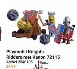 Lobbes Playmobil Knights Ridders met Kanon 72115 aanbieding