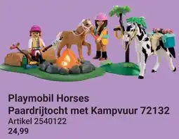 Lobbes Playmobil Horses Paardrijtocht met Kampvuur 72132 aanbieding