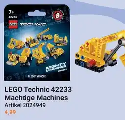 Lobbes LEGO Technic 42233 Machtige Machines aanbieding